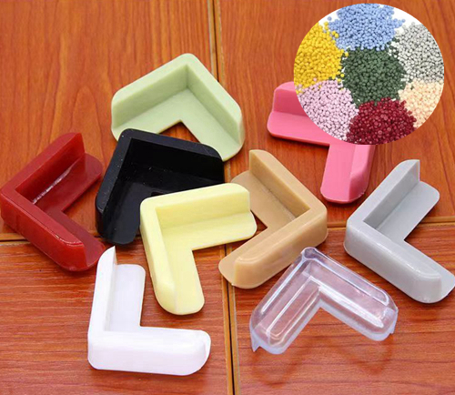 PVC injection molded particles