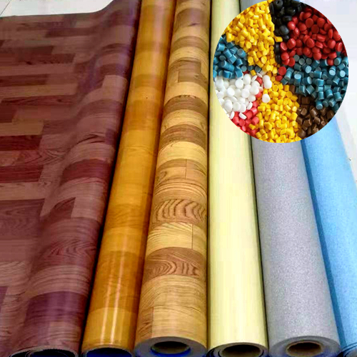 PVC flooring particles
